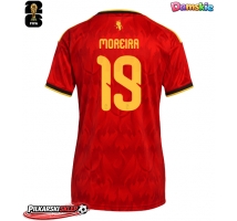 Belgia Diego Moreira #19 Koszulka Podstawowa damskie MŚ 2026 Krótki Rękaw